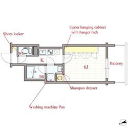 Luce Kujonishiの物件間取画像